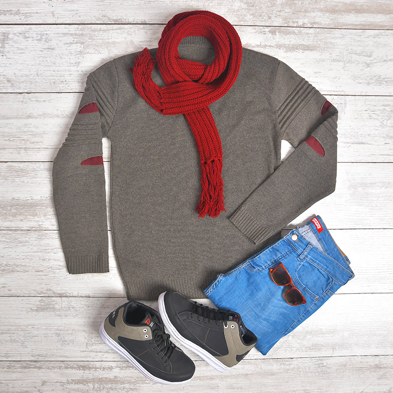 پلیور بافت مردانه مدلAnimos