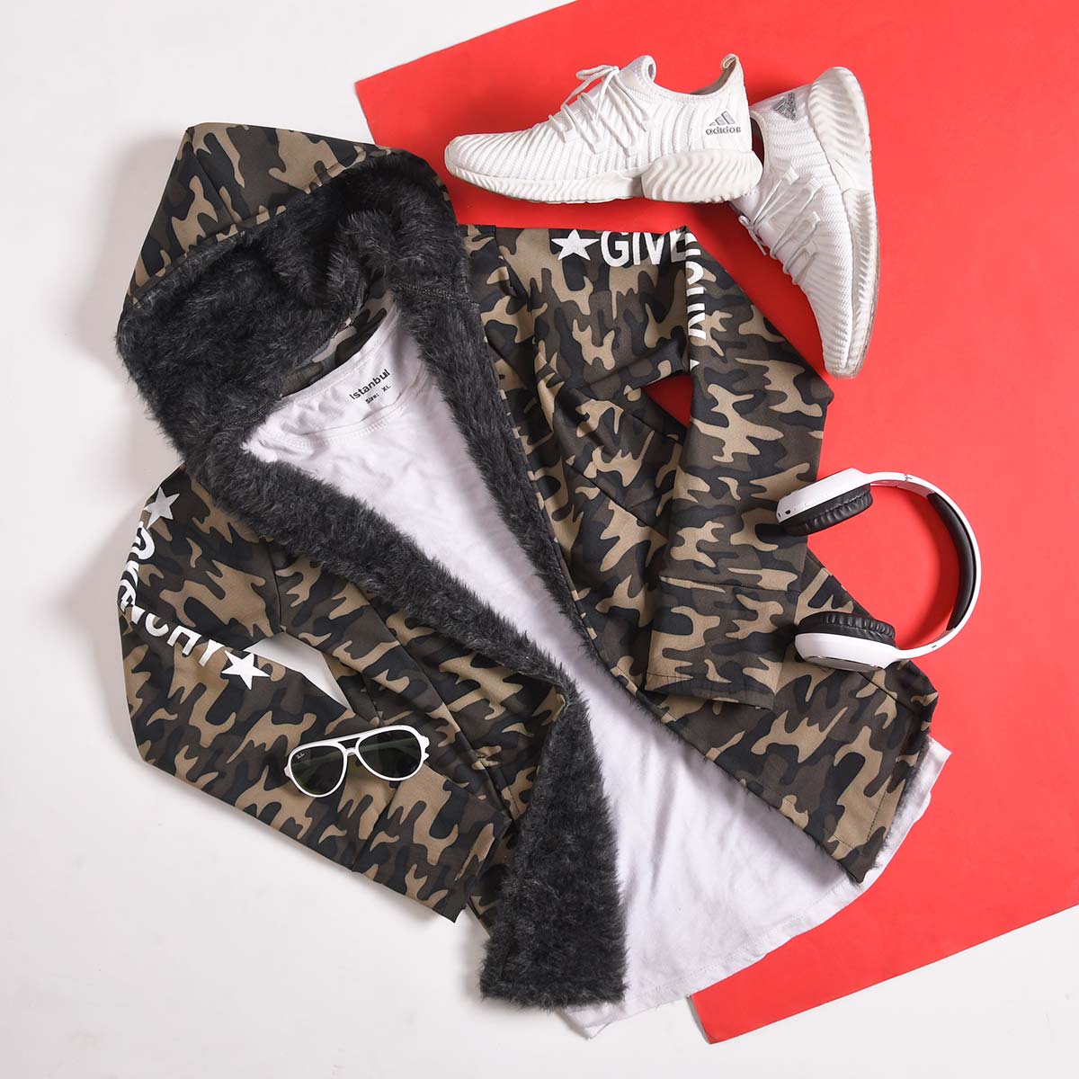 هودی مردانه چیرکی لبه خزدار مدل Datam