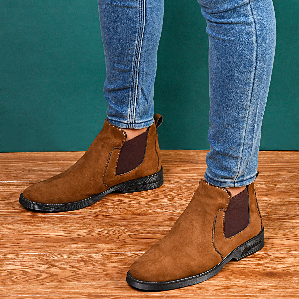 کفش ساقدار قهوه ای مردانه مدل Alvand