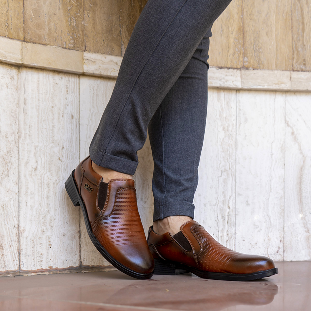 کفش ecco مردانه قهوه ای مدل Vinsert