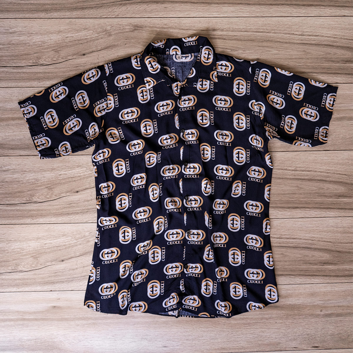پیراهن هاوایی مردانه گوچی مدل Baten