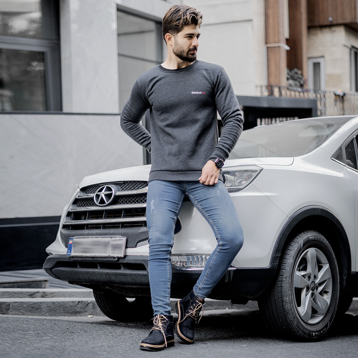 دورس ریبوک ذغالی مردانه مدل Ivano