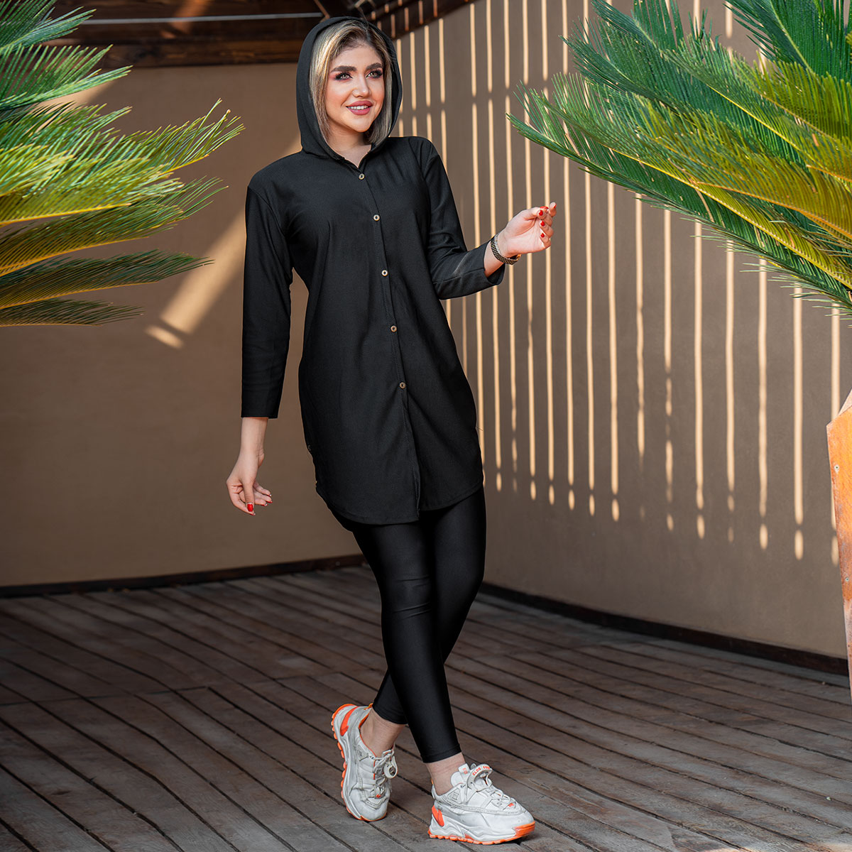 مانتو مشکی مدل Nafas