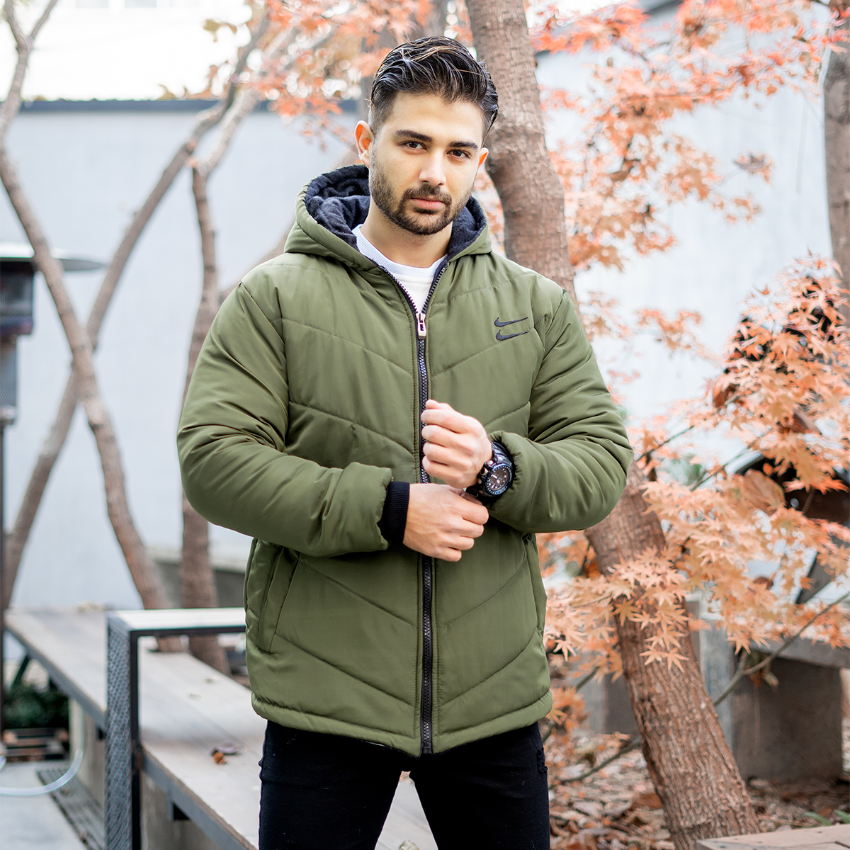 کاپشن دونایک سبز مردانه مدل PANORA