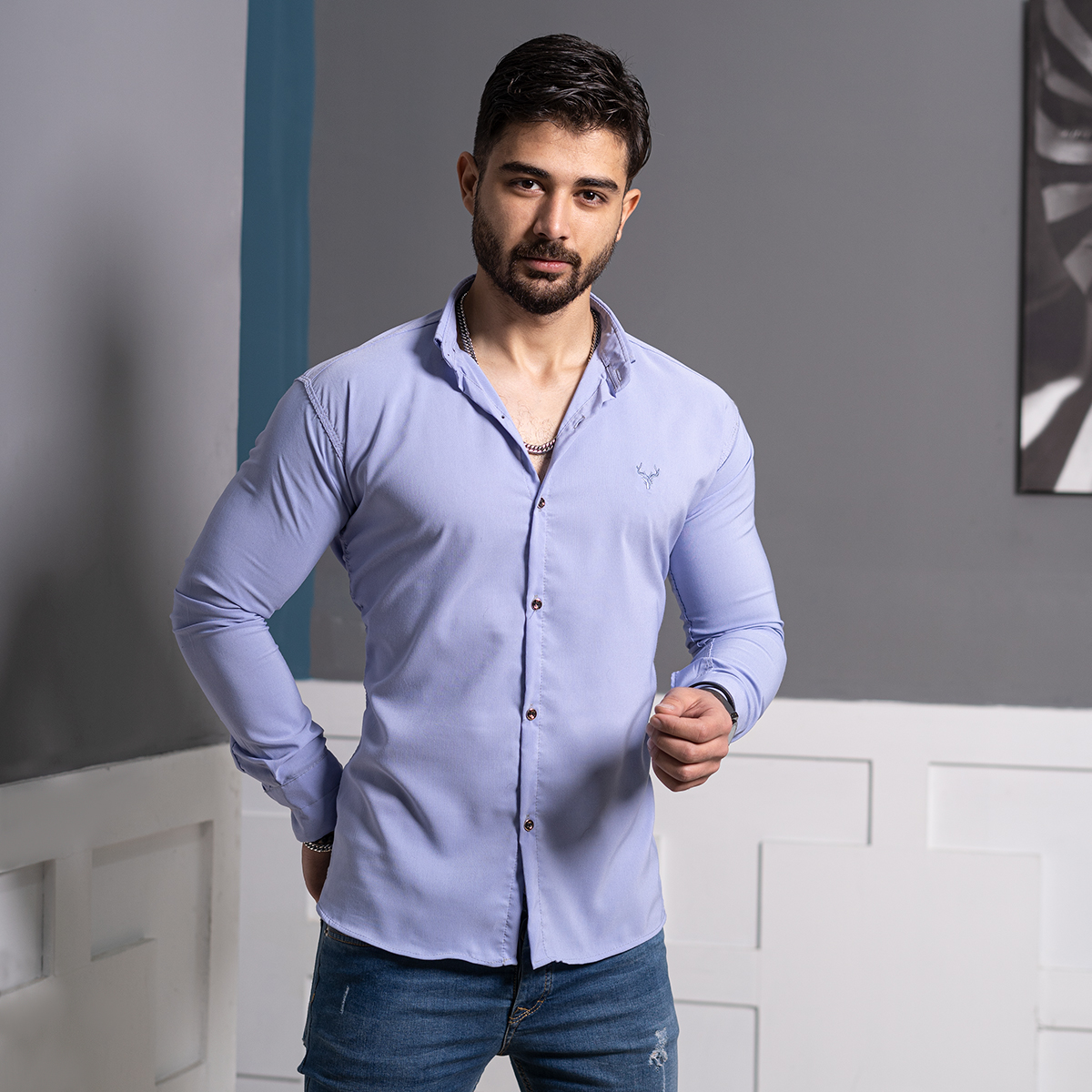 پیراهن یاسی مردانه مدل Yasin