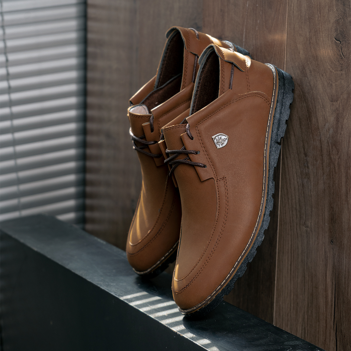 کفش قهوه ای مردانه مدل Yamin