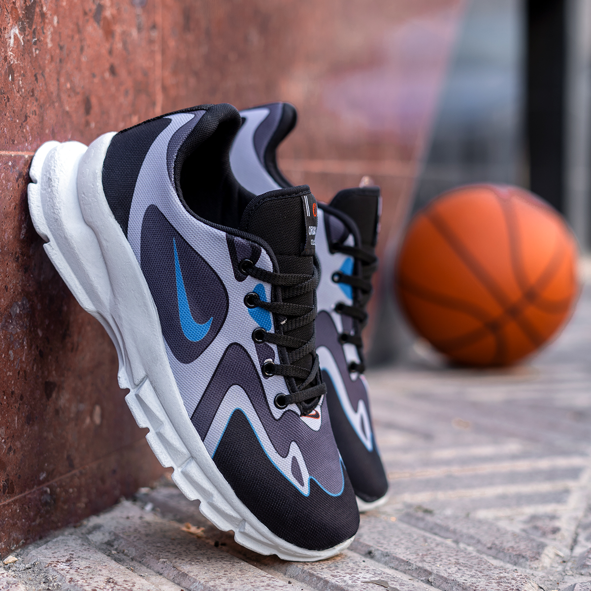 کفش ورزشی طوسی مشکی مردانه Nike مدل Bevis