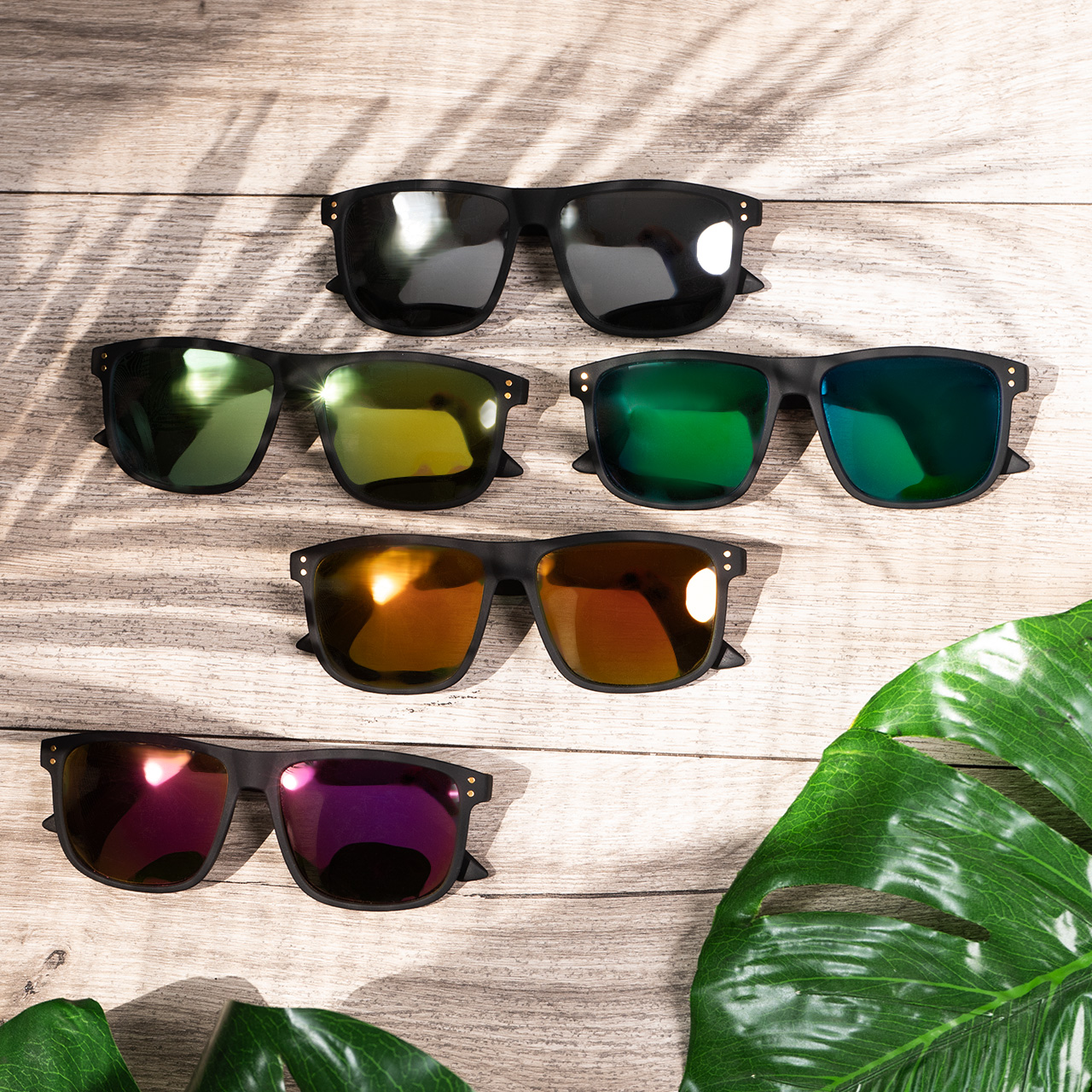 عینک آفتابی آینه ای نارنجی مدل A70