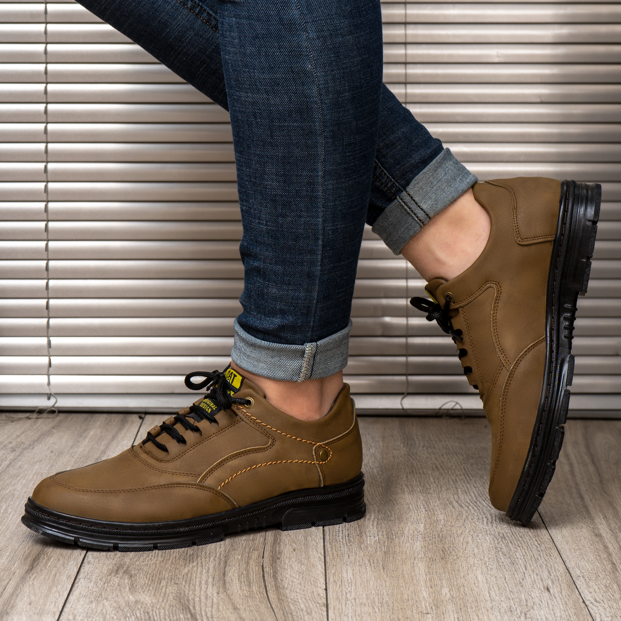 کفش تخت خاکی مردانه مدل F88