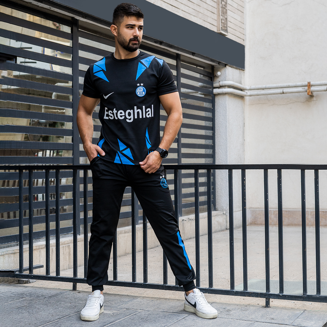 ست تیشرت شلوار استقلال مردانه مدل WS72