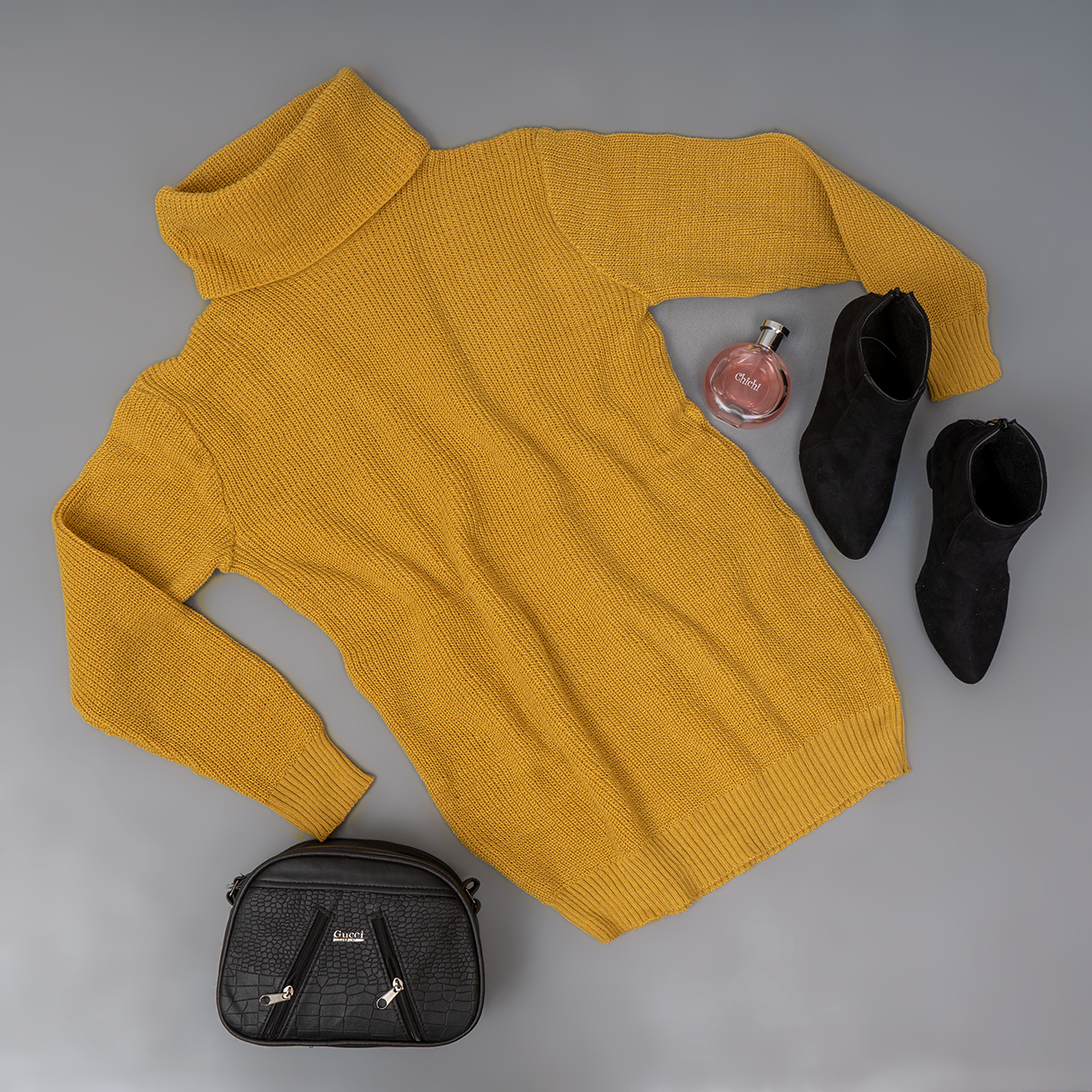 بافت دخترانه خردلی مدل elsa