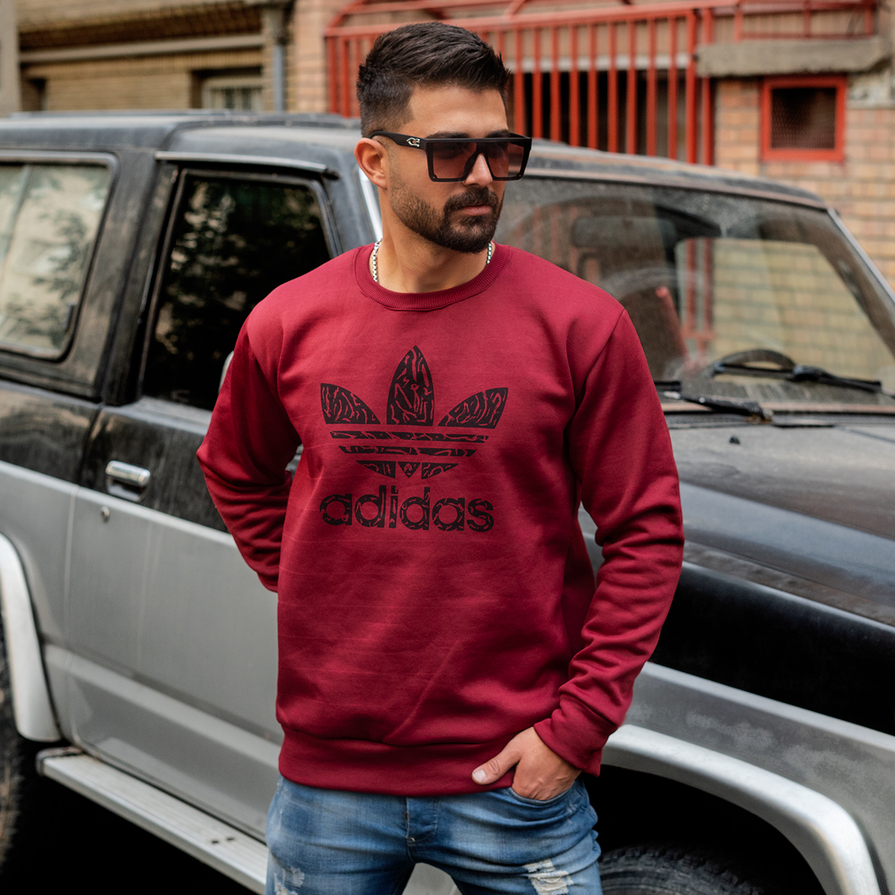 دورس مردانه آدیداس زرشکی مدل ERIS