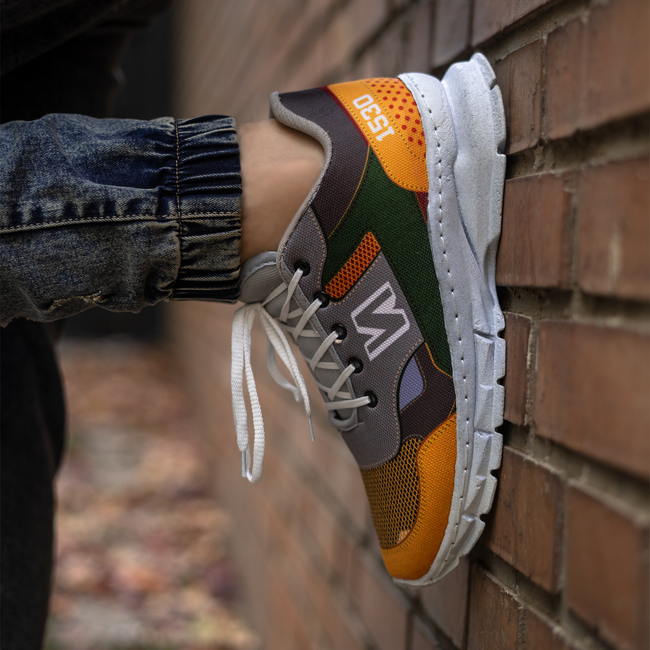 کفش ورزشی (T) نارنجی سبز نیوبالانس مردانه مدل Janli