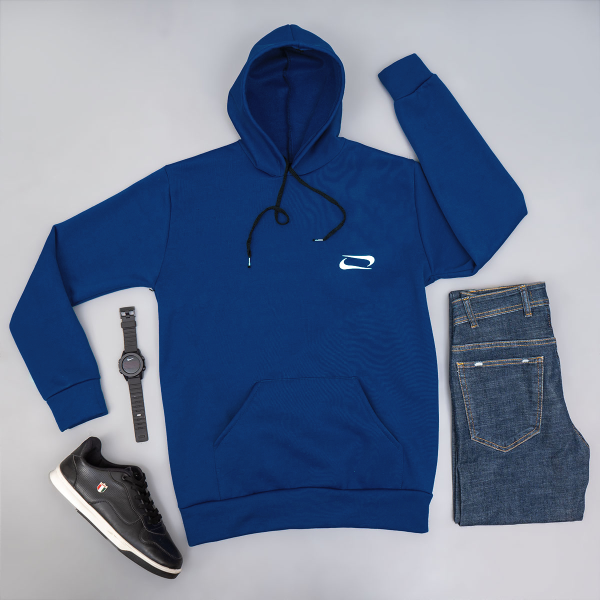 هودی مردانه نایک سرمه ای مدل Zanko