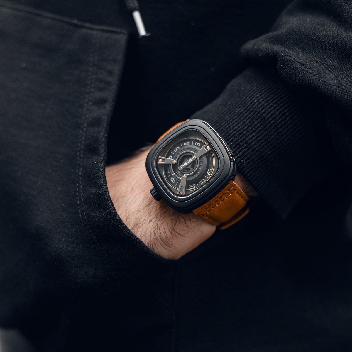 ساعت sevenfriday عسلی مدل Ratio