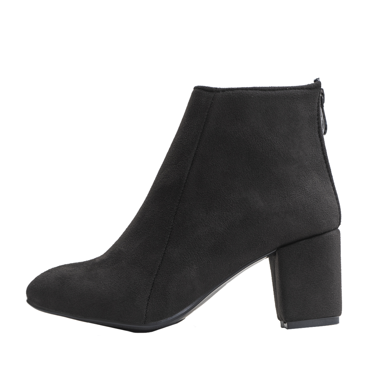 نیم بوت دخترانه پاشنه دار مشکی مدل Anosha