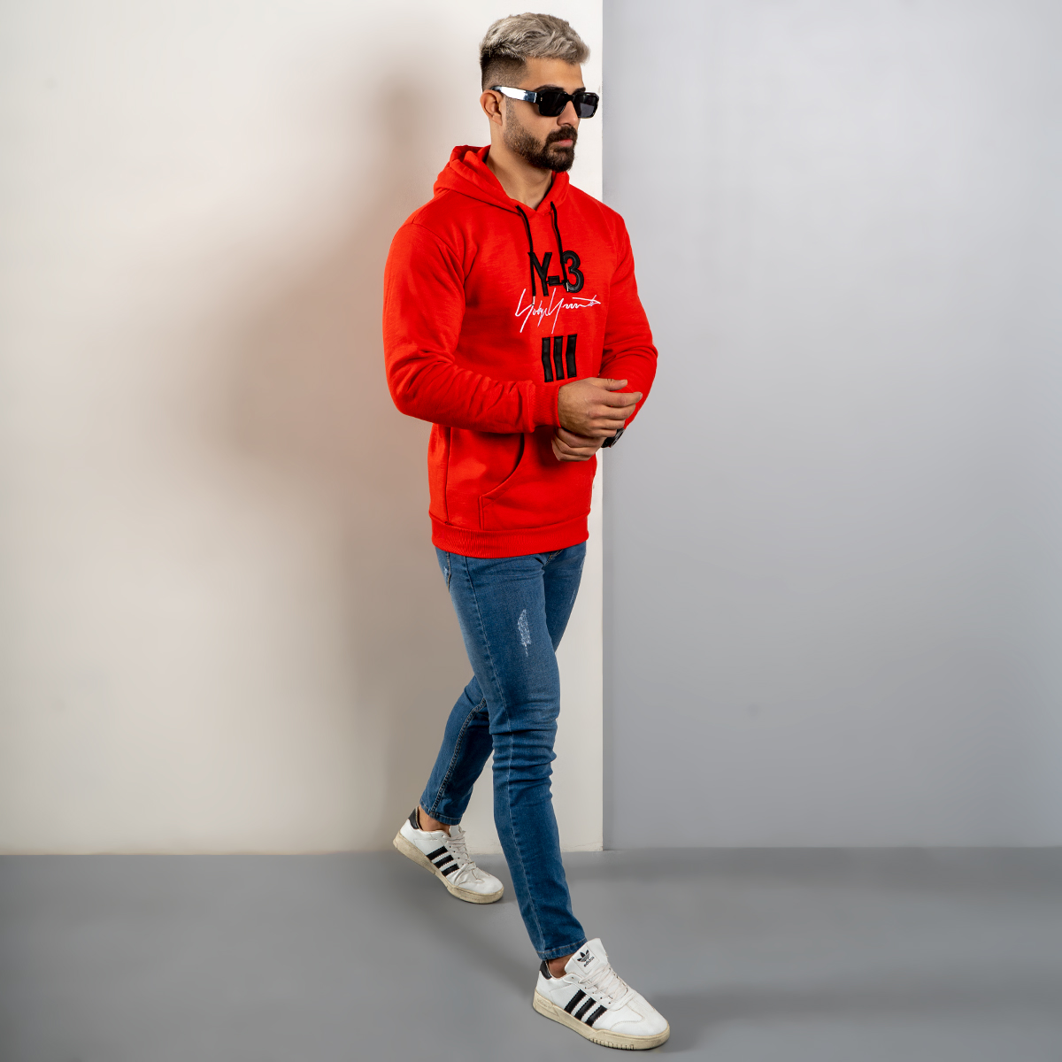 هودی مردانه Y-3 قرمز مدل Eric