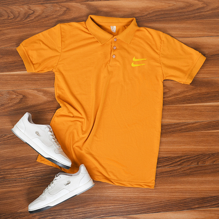 تیشرت مردانه نایک خردلی مدل LOMA