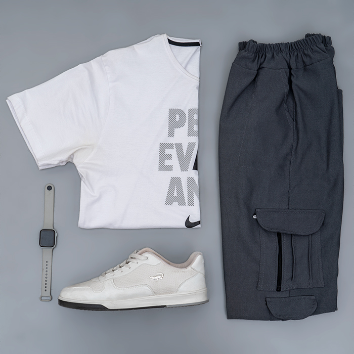 شلوار اسلش مردانه طوسی مدل Alima