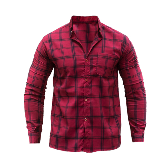 پیراهن مردانه قرمز مدل Tanpoosh