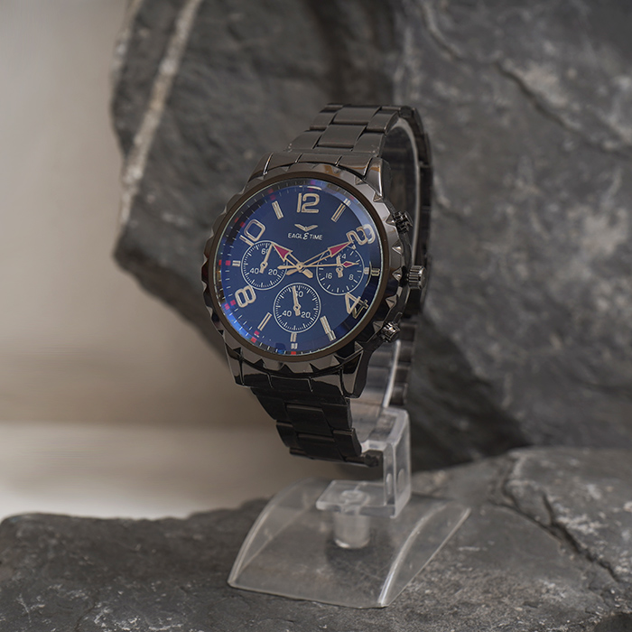 ساعت مچی مشکی مردانه مدل EAGLETIME