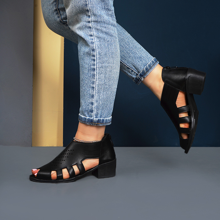 صندل زنانه مشکی مدل serena