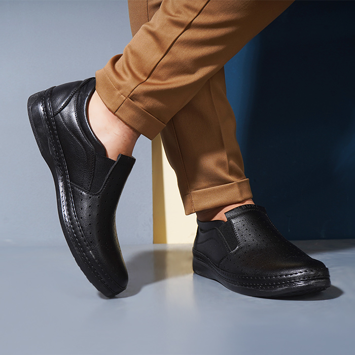 کفش رسمی مردانه مشکی مدل Alborz