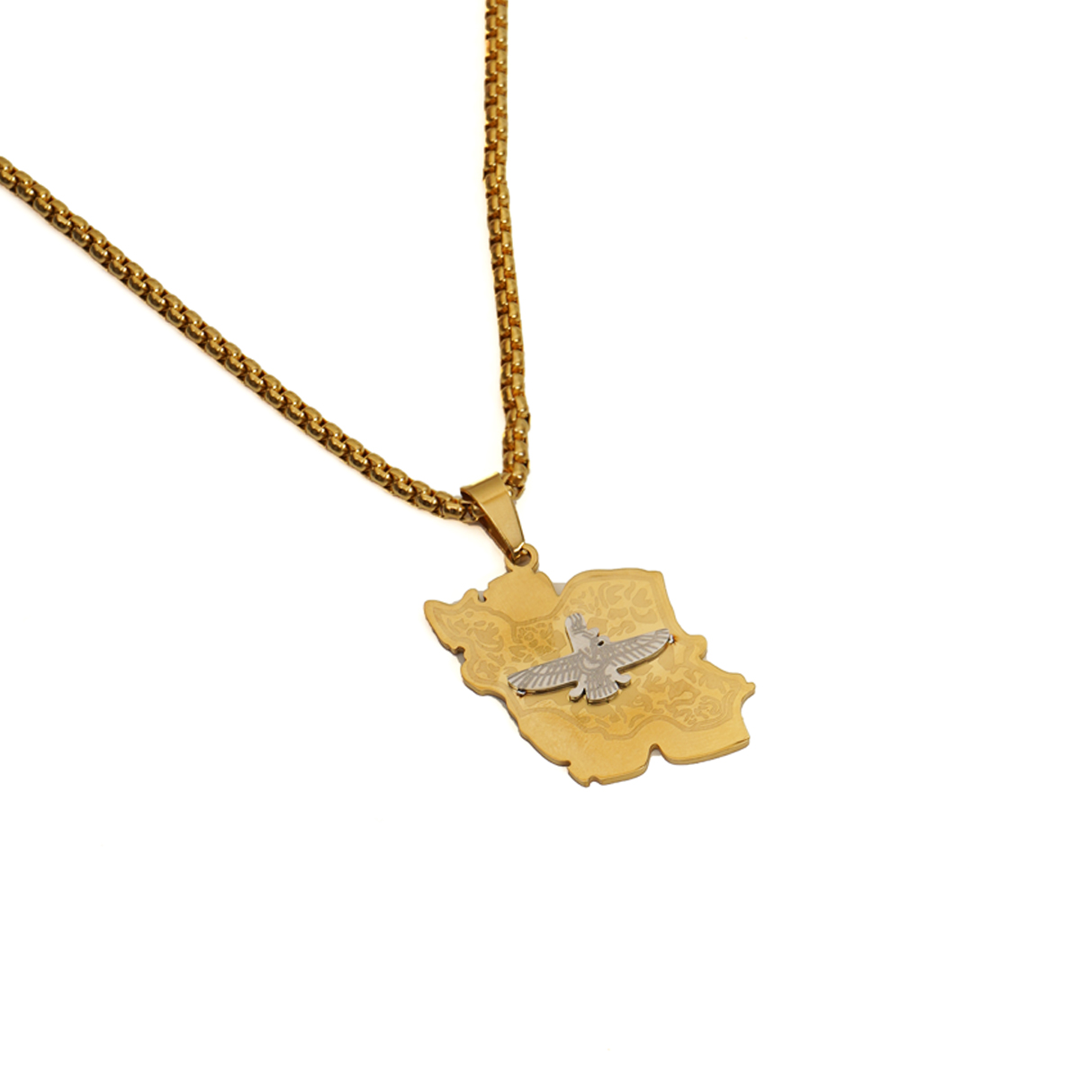 گردنبند طلایی مدل Iran