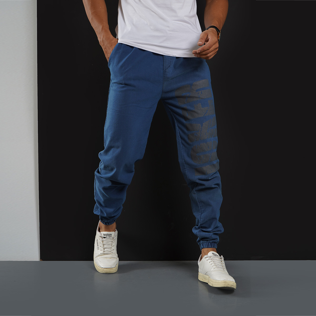 شلوار اسلش مردانه آبی مدل JOKER