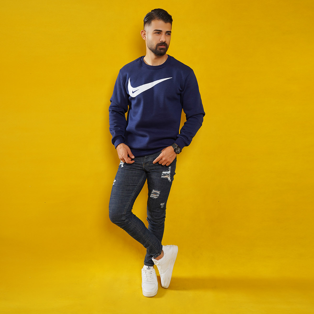 دورس نایک سرمه ای مردانه مدل Ravis