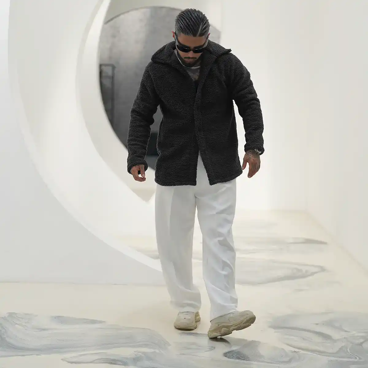 ژاکت مردانه مشکی مدل Tedi