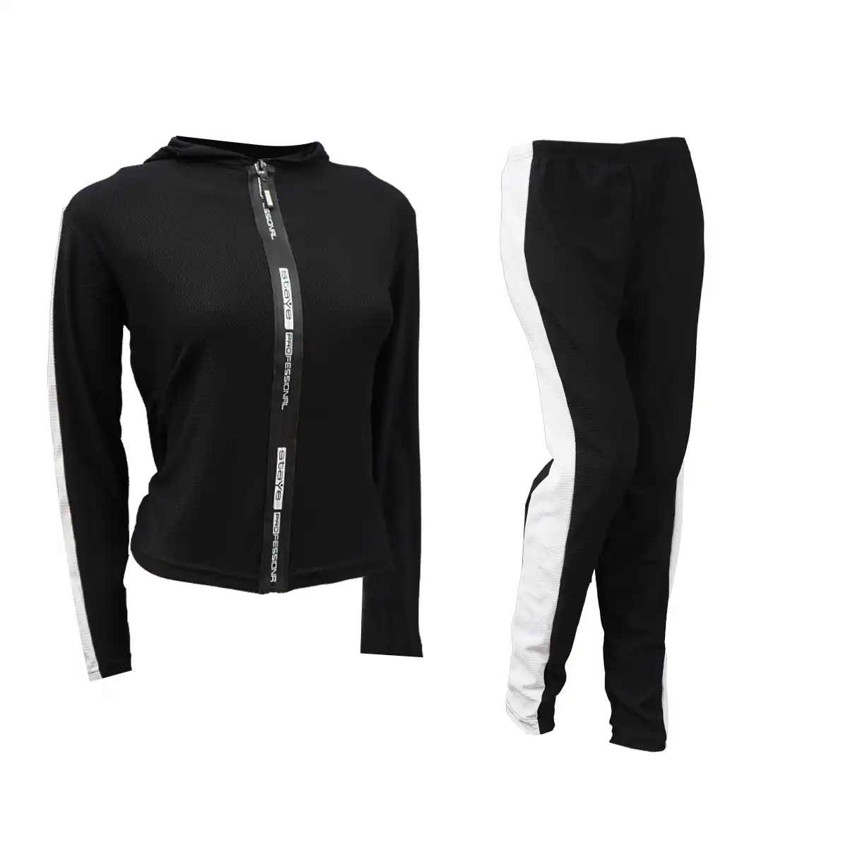 ست سوئیشرت شلوار زنانه مشکی مدل STAYE