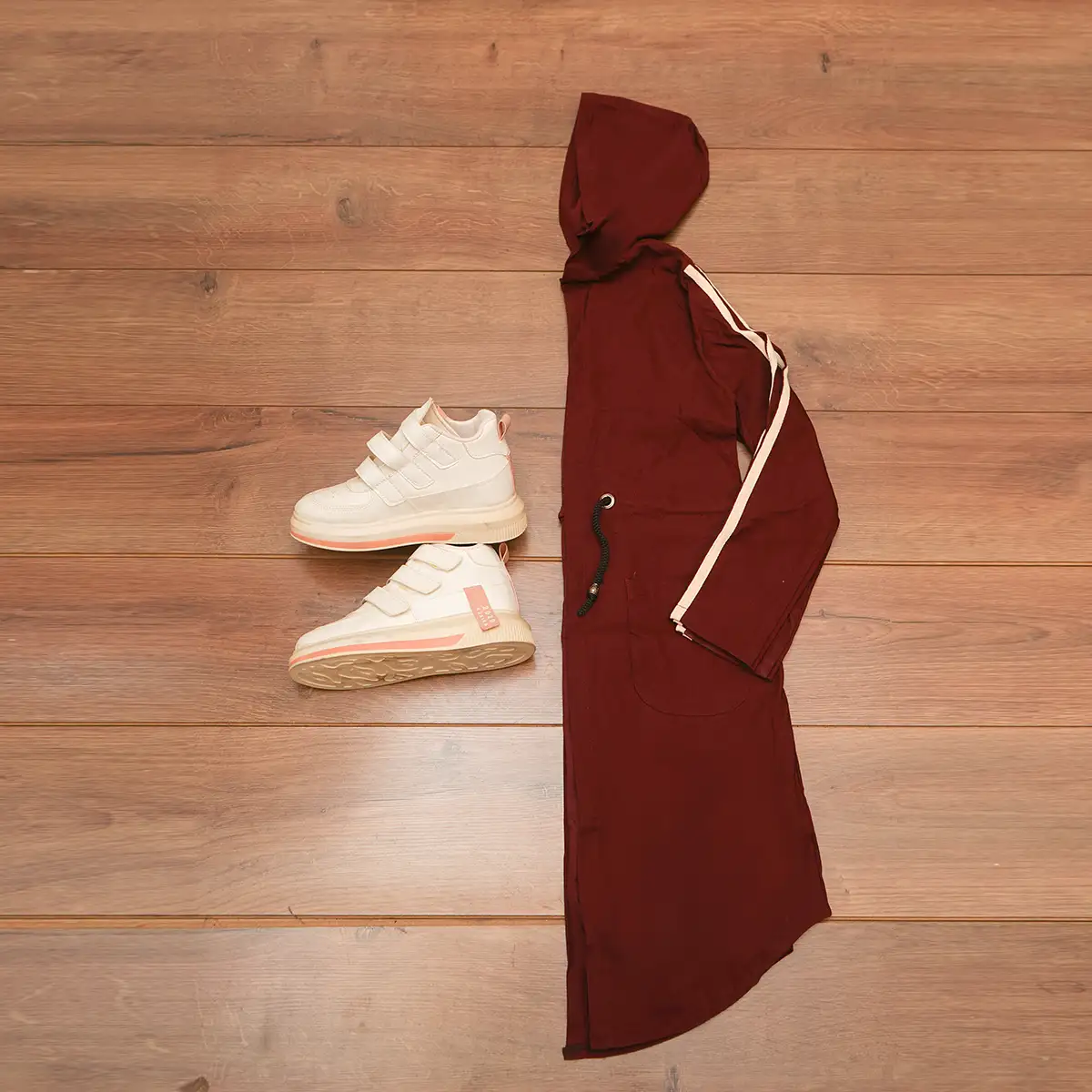 مانتو دخترانه کلاهدارمدل MARAL