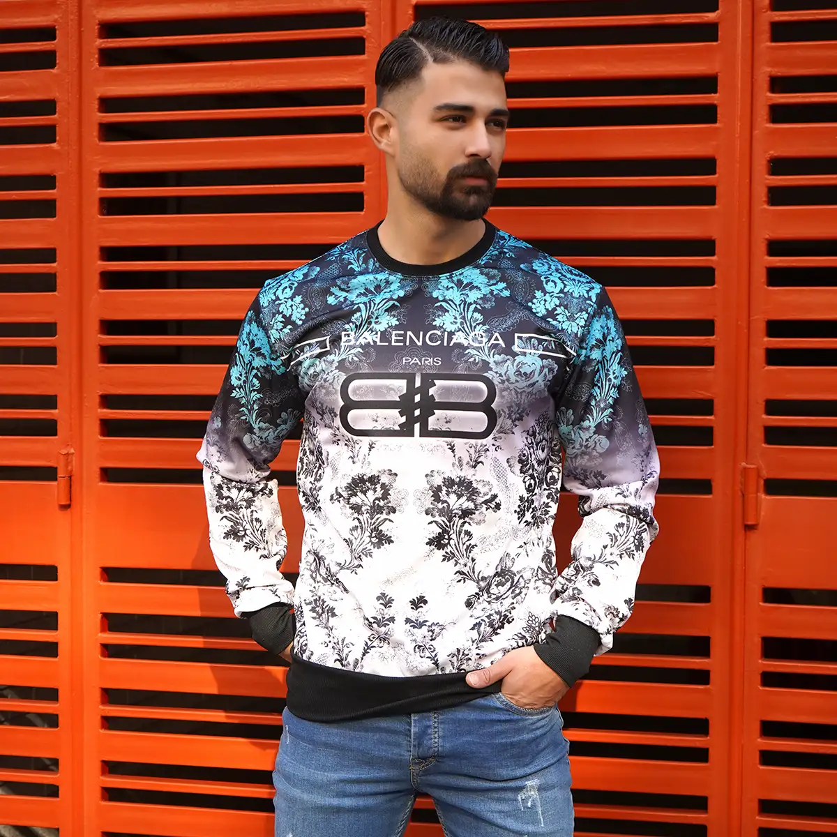 دورس مردانه طرح گل مدل Balenciaga