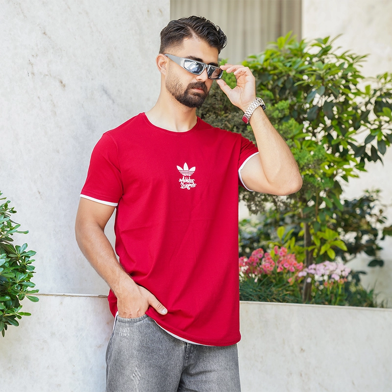 تیشرت مردانه Adidas قرمز مدل T60