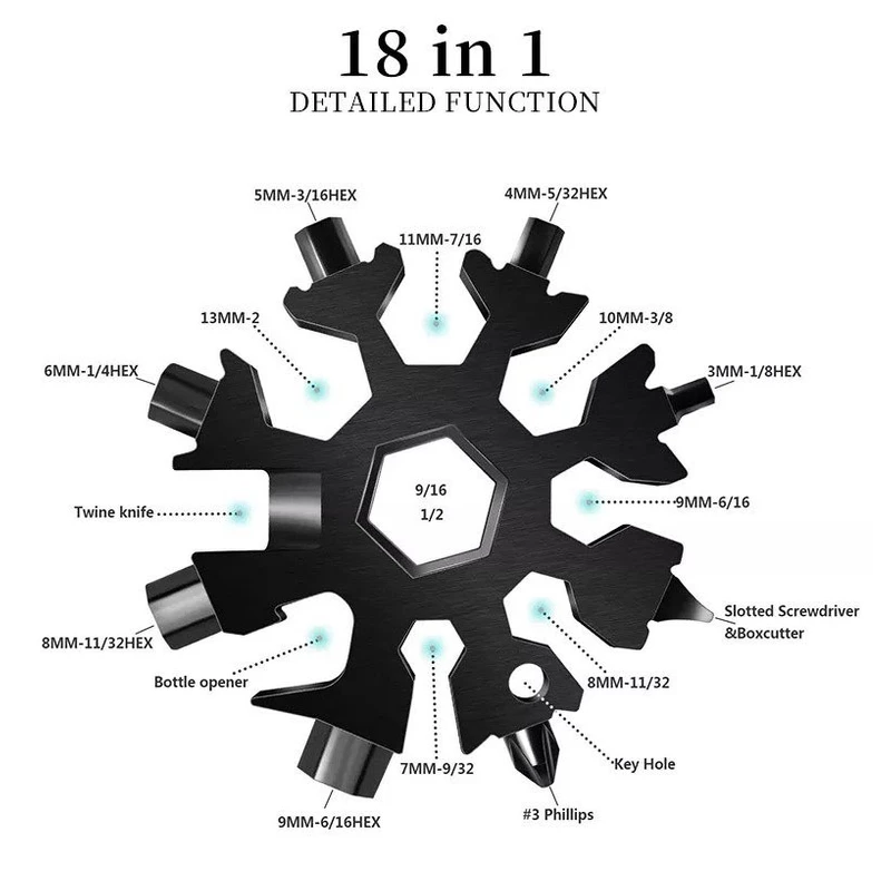 آچار همه کاره مدل دانه برفی