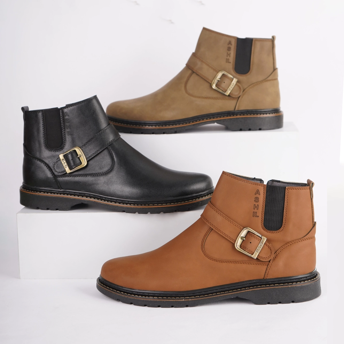 نیم بوت خاکی مردانه مدل Sorush