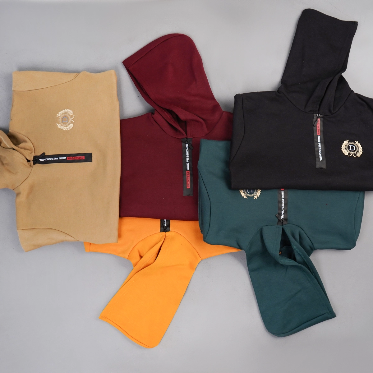 هودی مردانه طرح D زرشکی مدل Parham