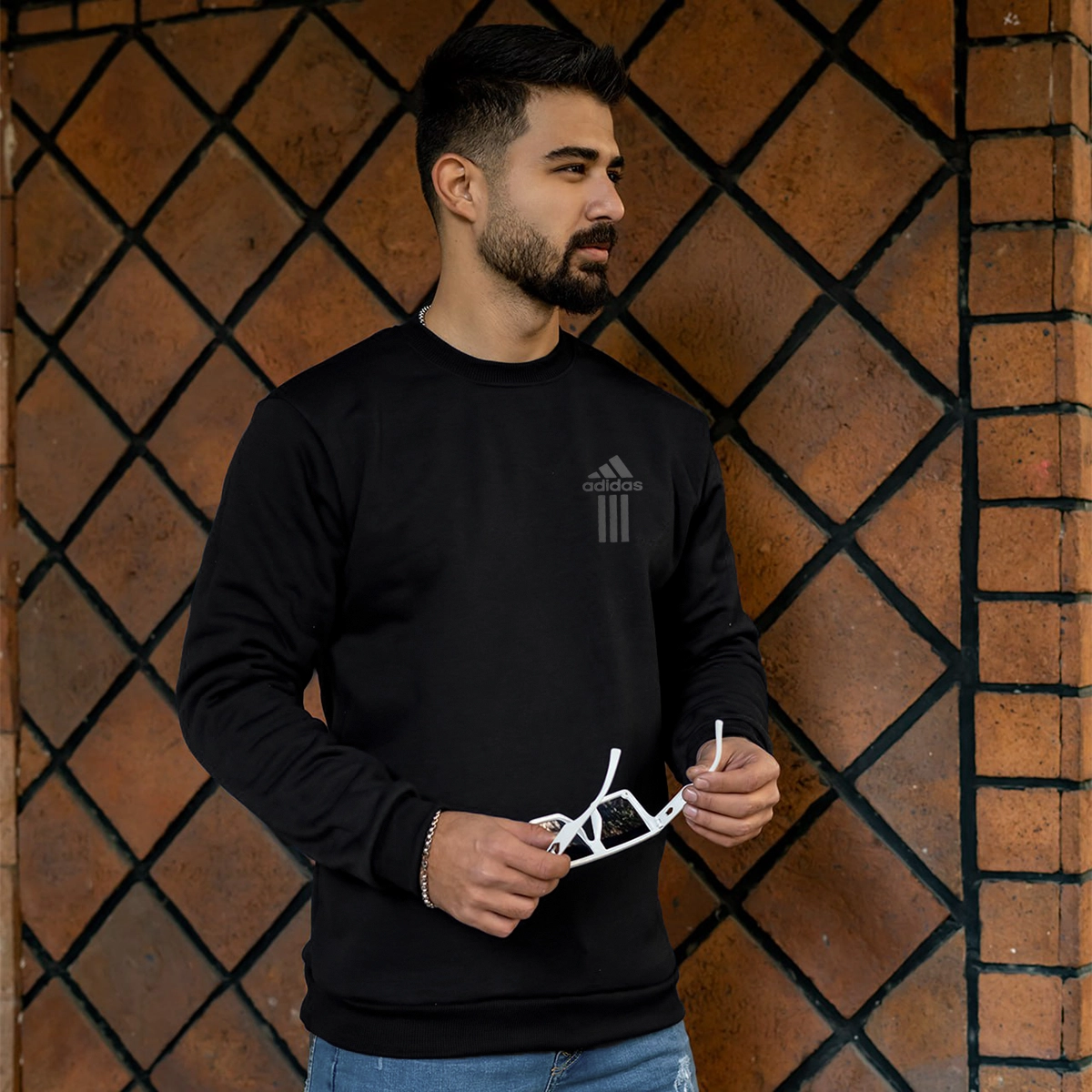 دورس آدیداس مشکی ساده مردانه مدل SOREN