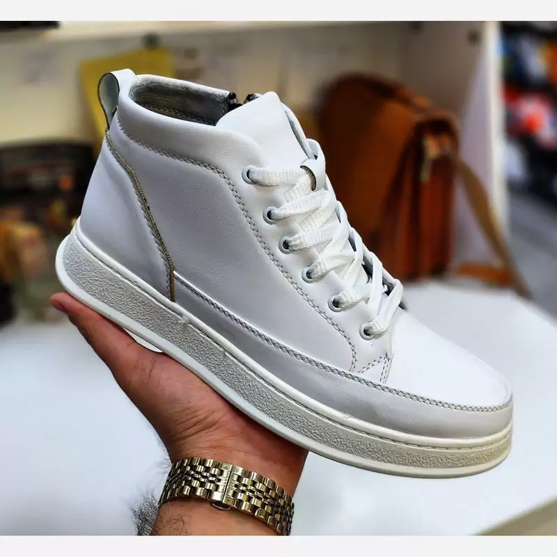 نیم بوت راحتی مردانه سفید مدل Ravin