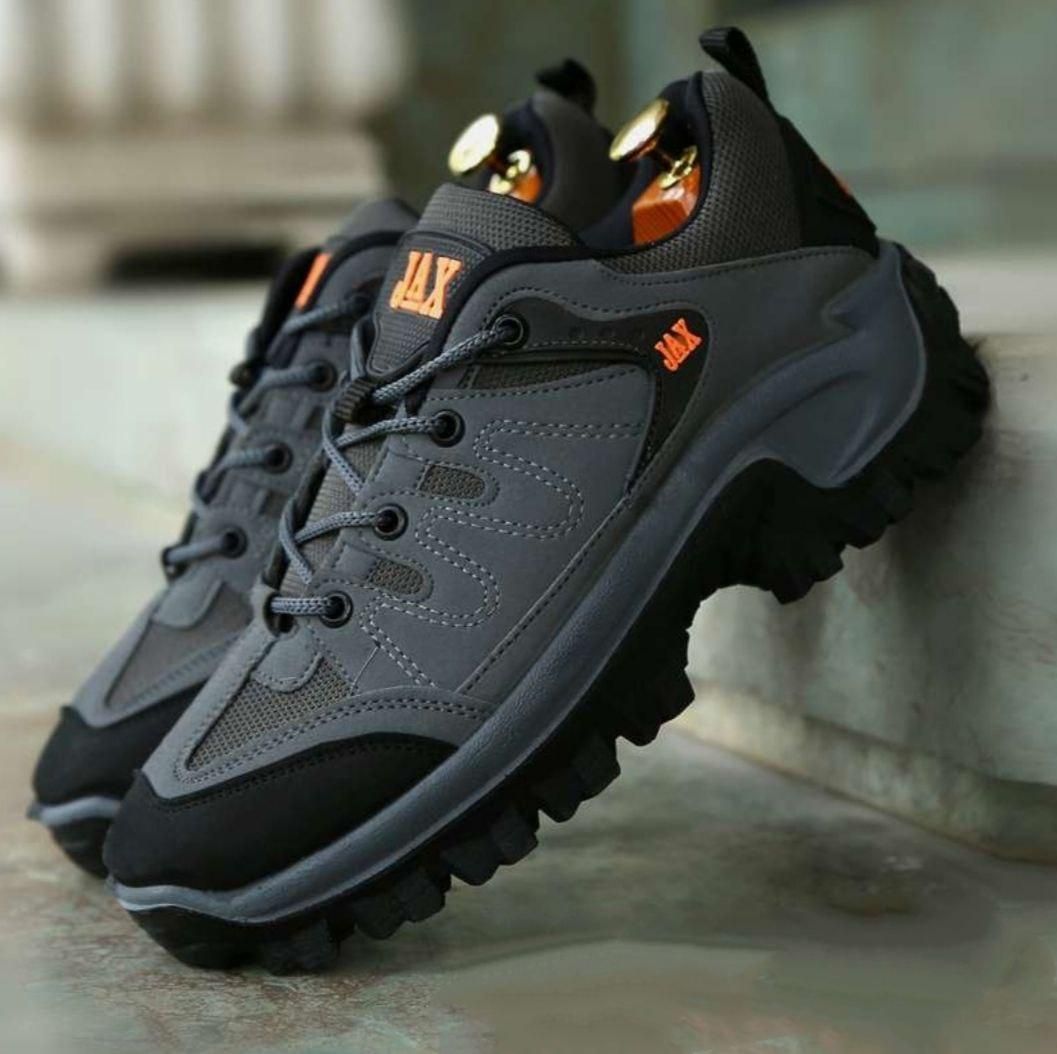 کفش بدون ساق مردانه طوسی مدل JAX