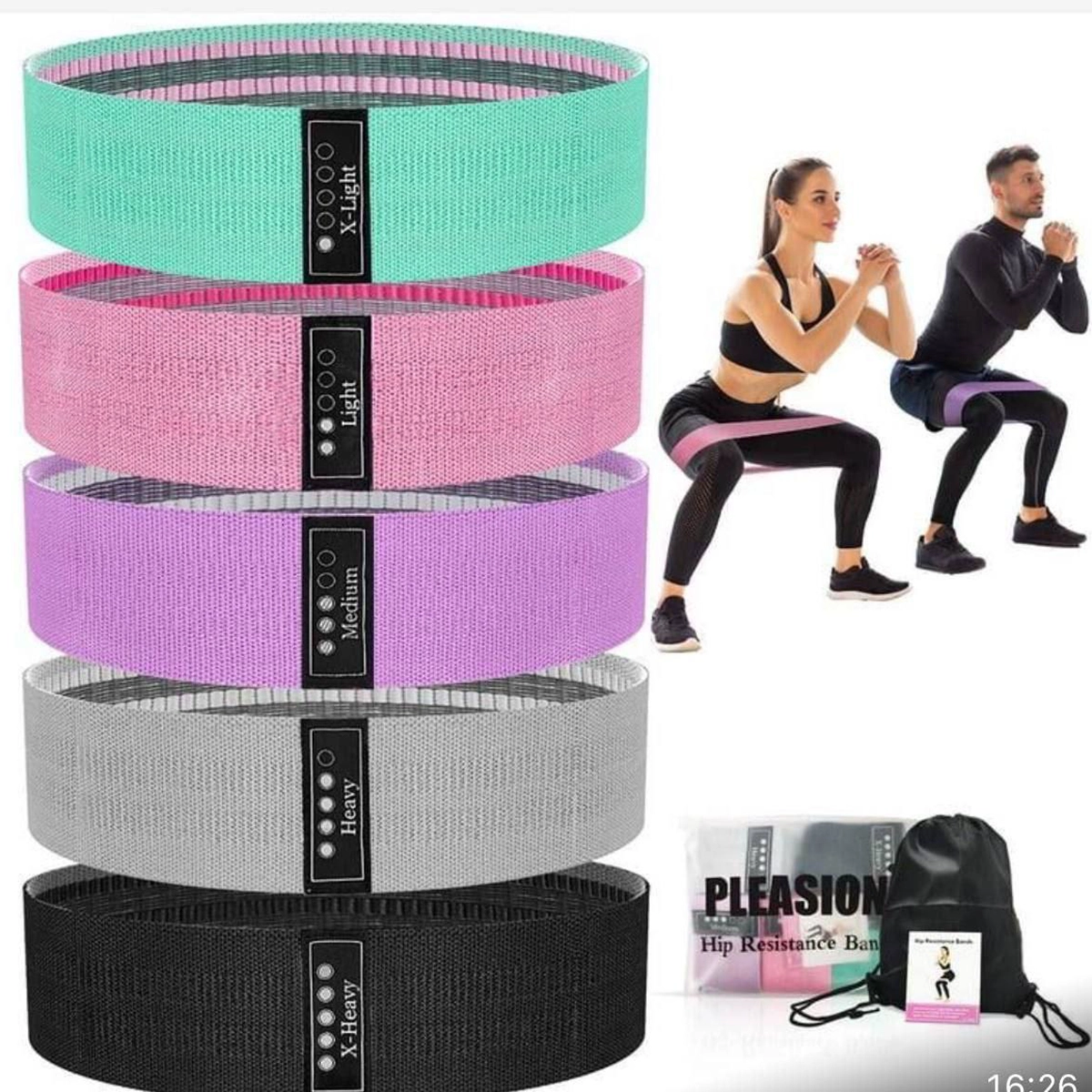 کش مینی لوپ پارچه ایی سه مقاومت( 3 عددی)