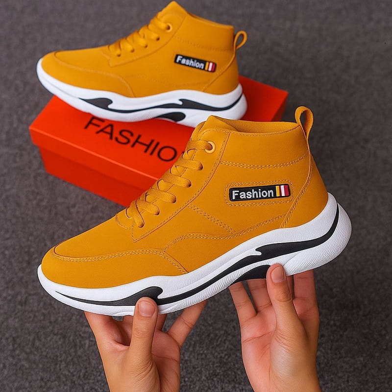 کفش ساقدار مردانه نسکافه ای مدل EMTO