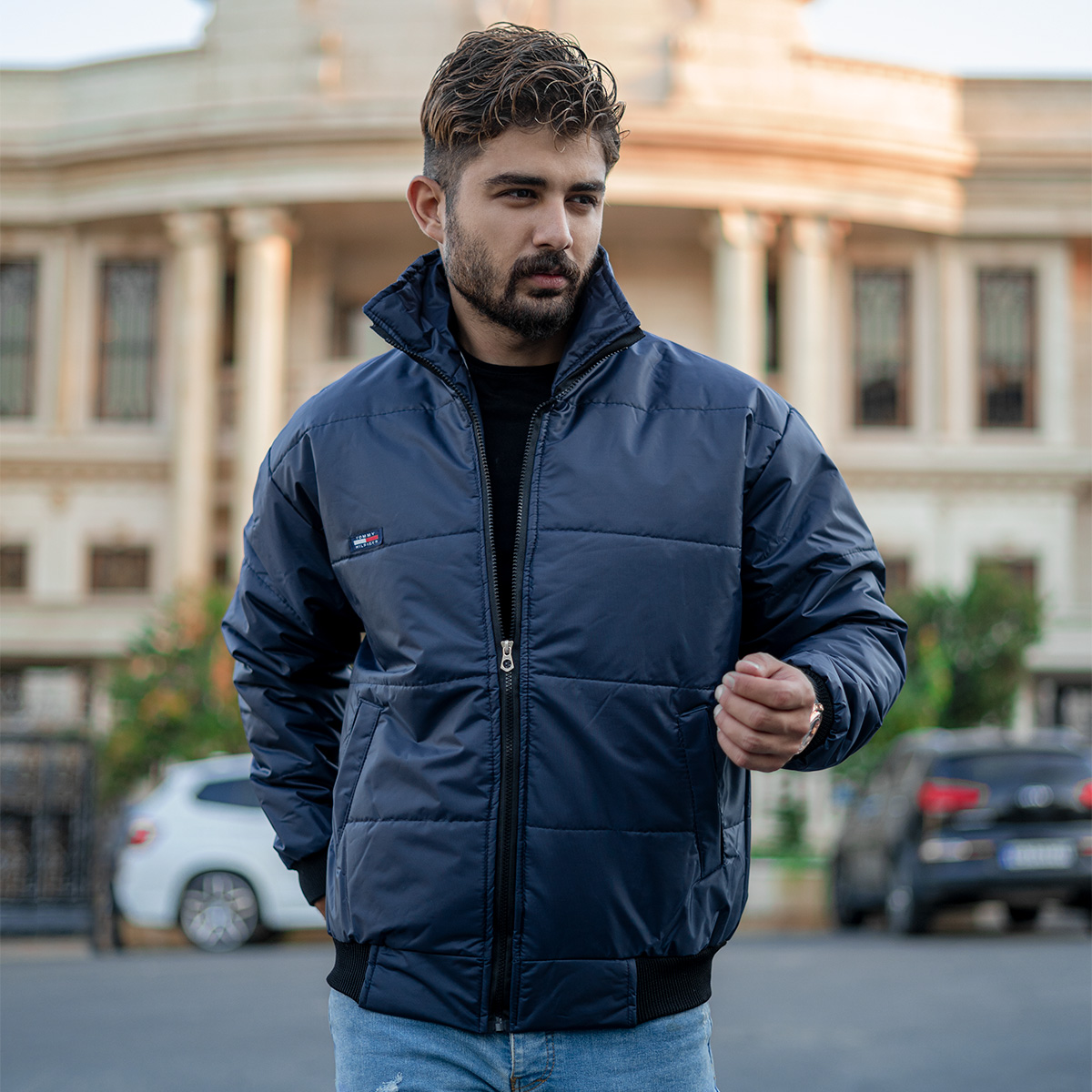 کاپشن مردانه مدل arshan رنگ سرمه ای