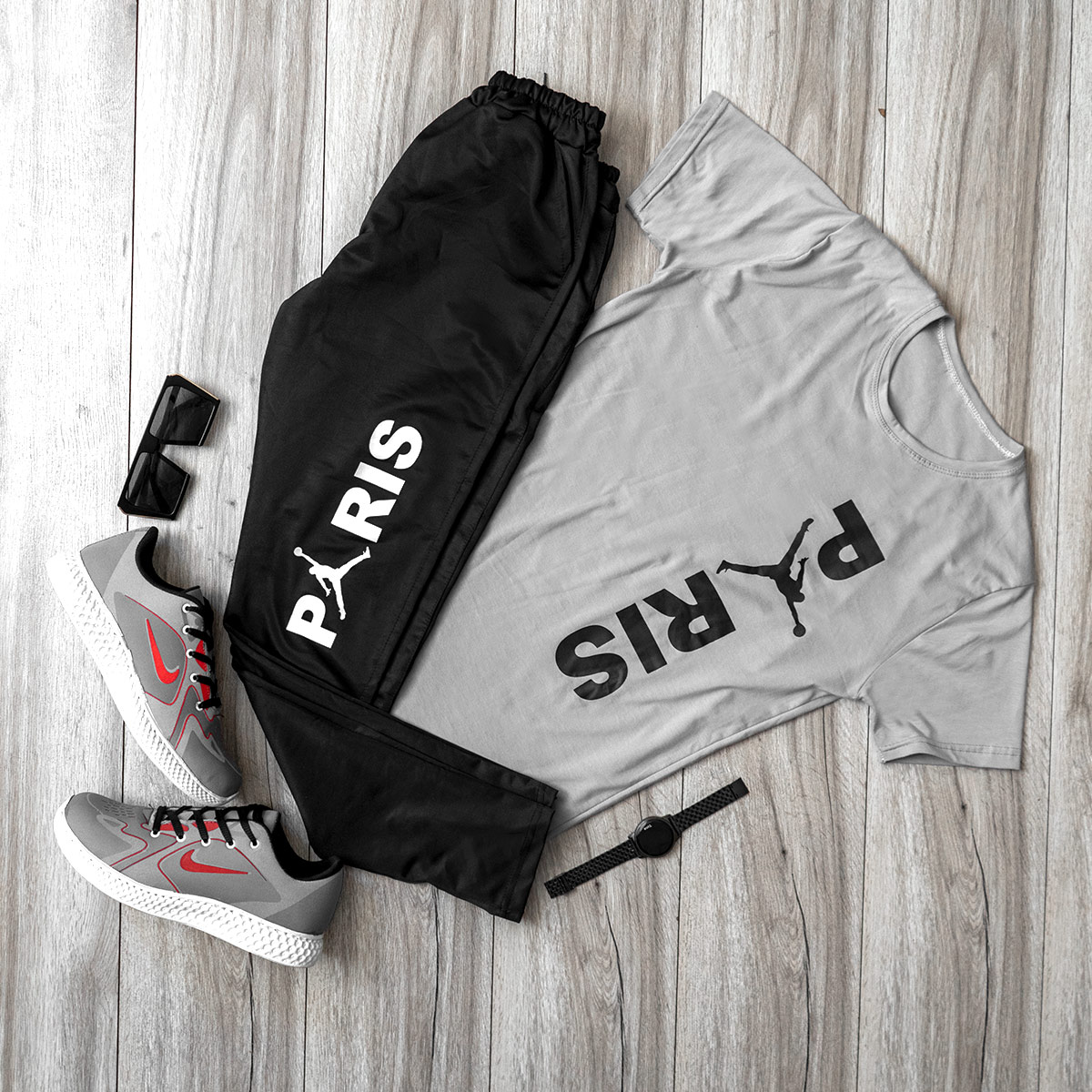 ست تیشرت شلوار جردن پاریس مردانه مدل Diora