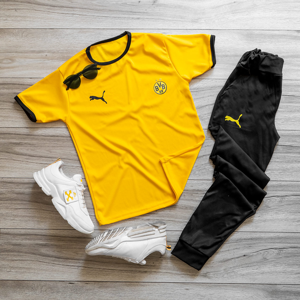 ست تیشرت شلوار دورتموند مردانه مدل Kaveh