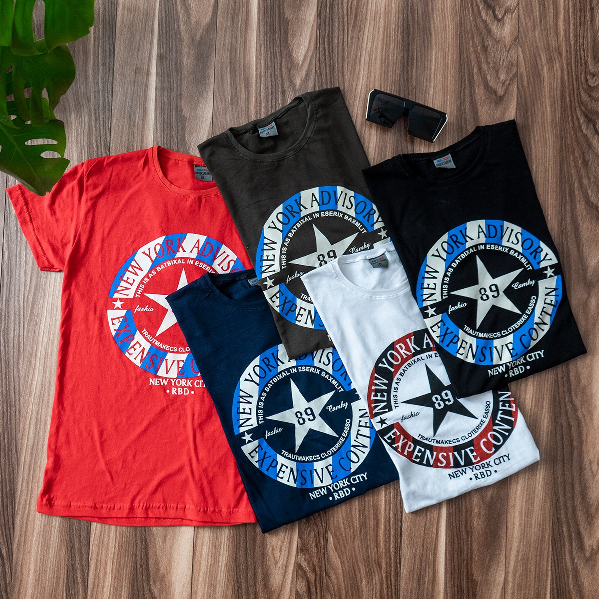 تیشرت مردانه مشکی Advisory مدل E89(T)