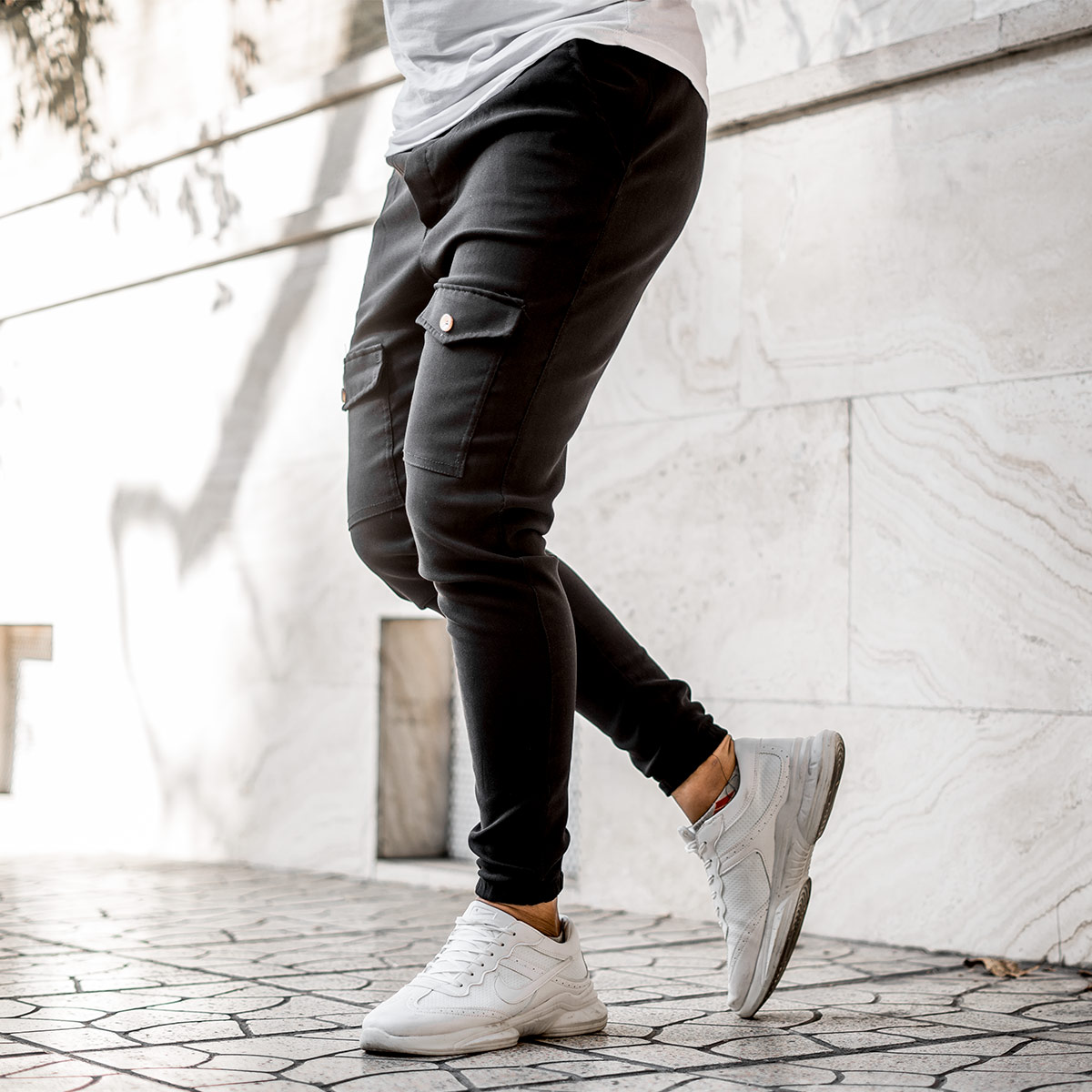 شلوار اسلش مشکی مردانه مدلNitan