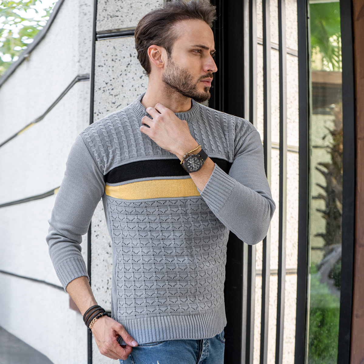 پلیور مردانه یقه گردمدل Ariya
