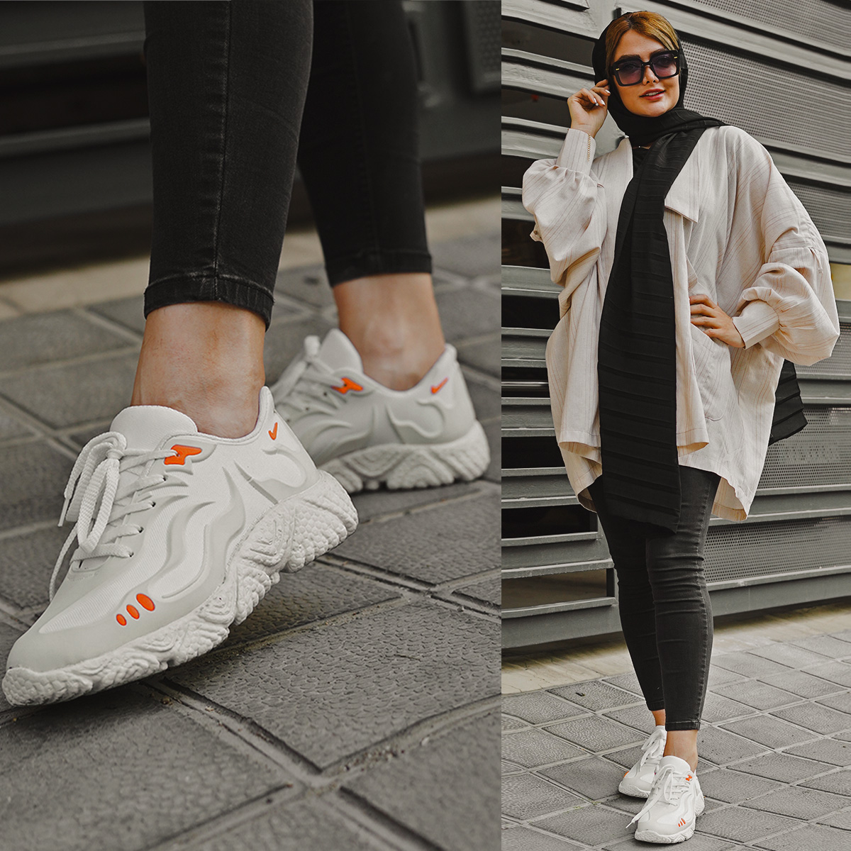 کفش ورزشی Fire زنانه سفید مدل Neda